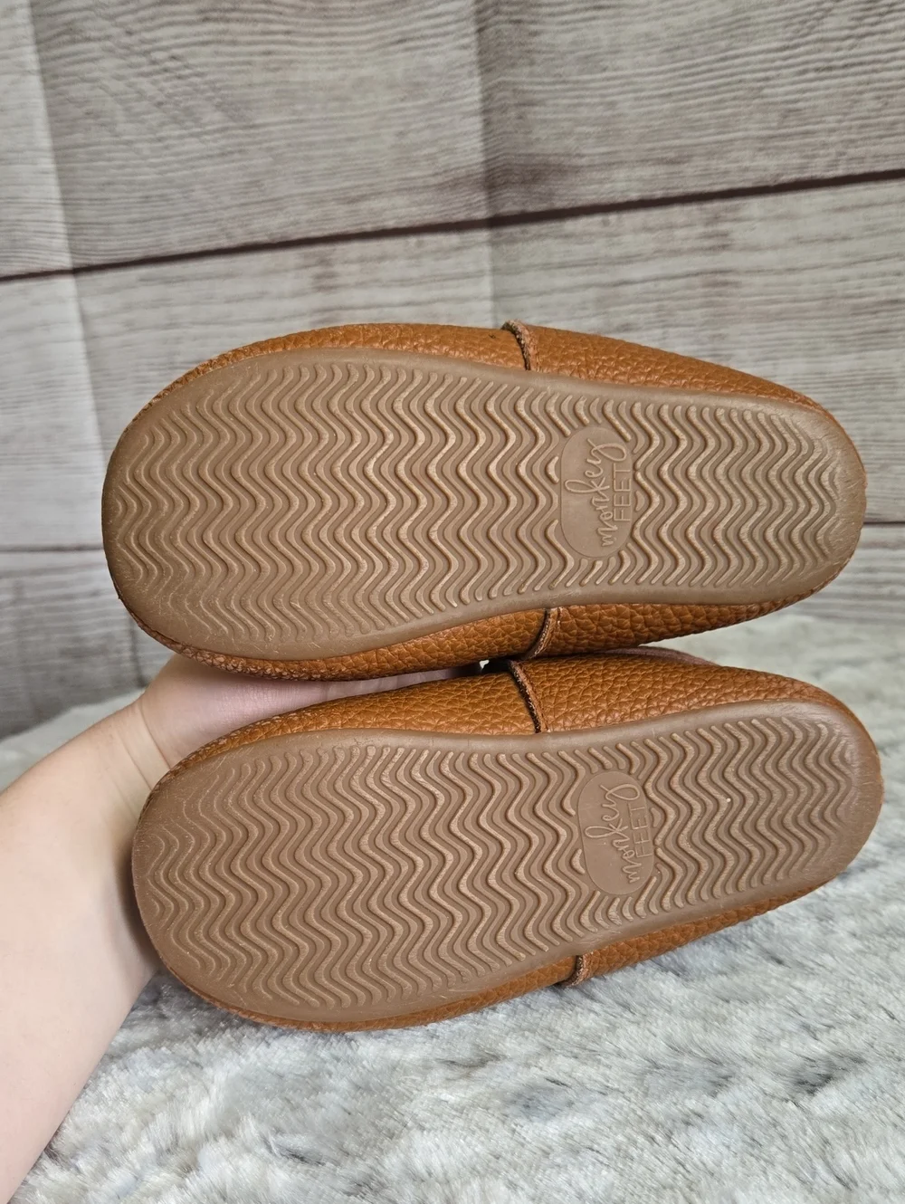 Monkey Feet Slip On Shoes, Kids Size 4-5Y